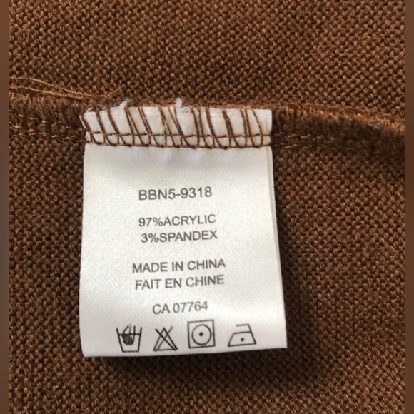 BEDO Acrylic Dress in Cognac• Size: XSmall - Picture 4 of 4